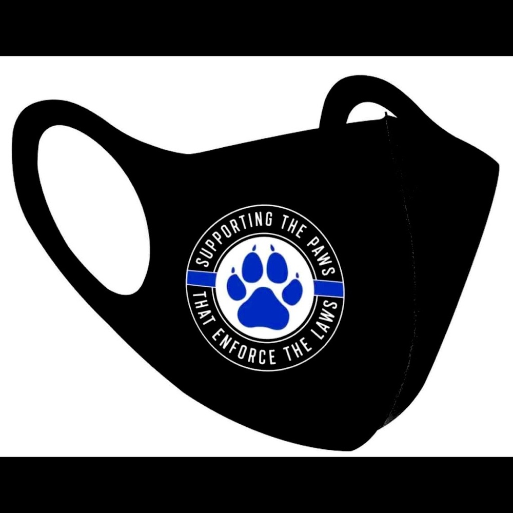 K9 Paws Blue Line Face Mask